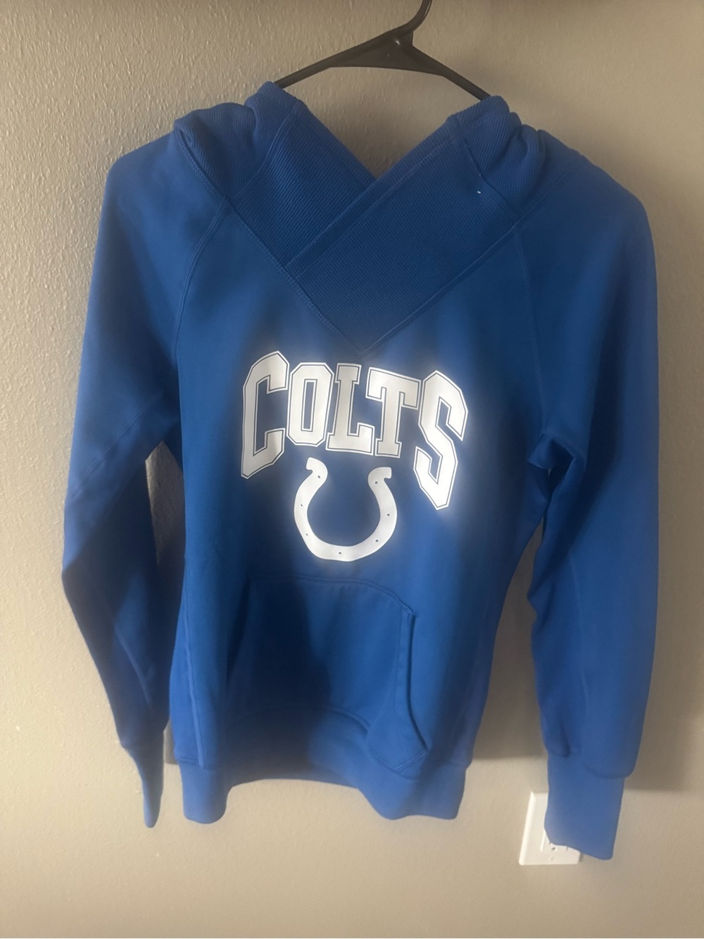 NFL Royal Blue Colts Hooded Pullover with White Logo
